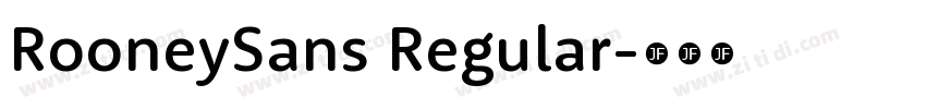 RooneySans Regular字体转换